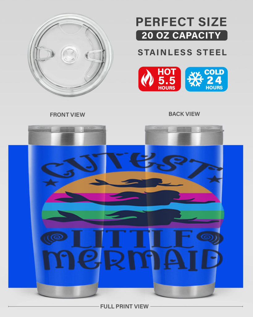 Cutest little mermaid 96#- mermaid- Tumbler