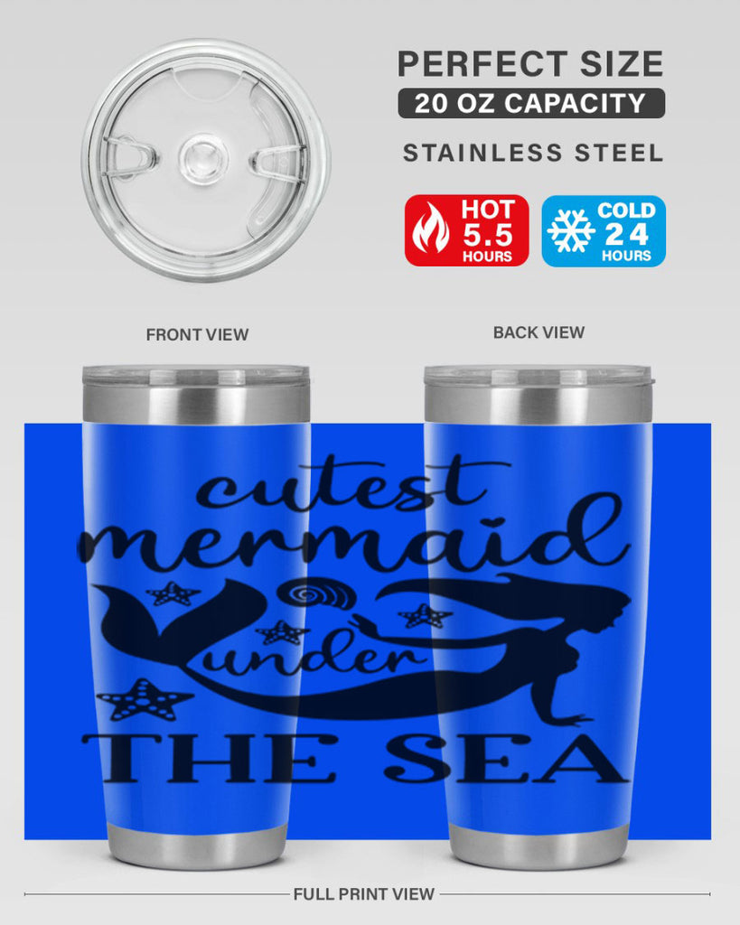 Cutest mermaid under the sea 110#- mermaid- Tumbler