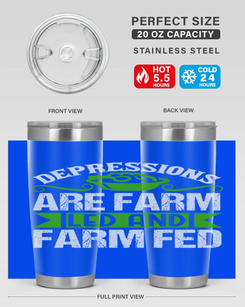 Depression are farm led and farmed 25#- farming and gardening- Tumbler