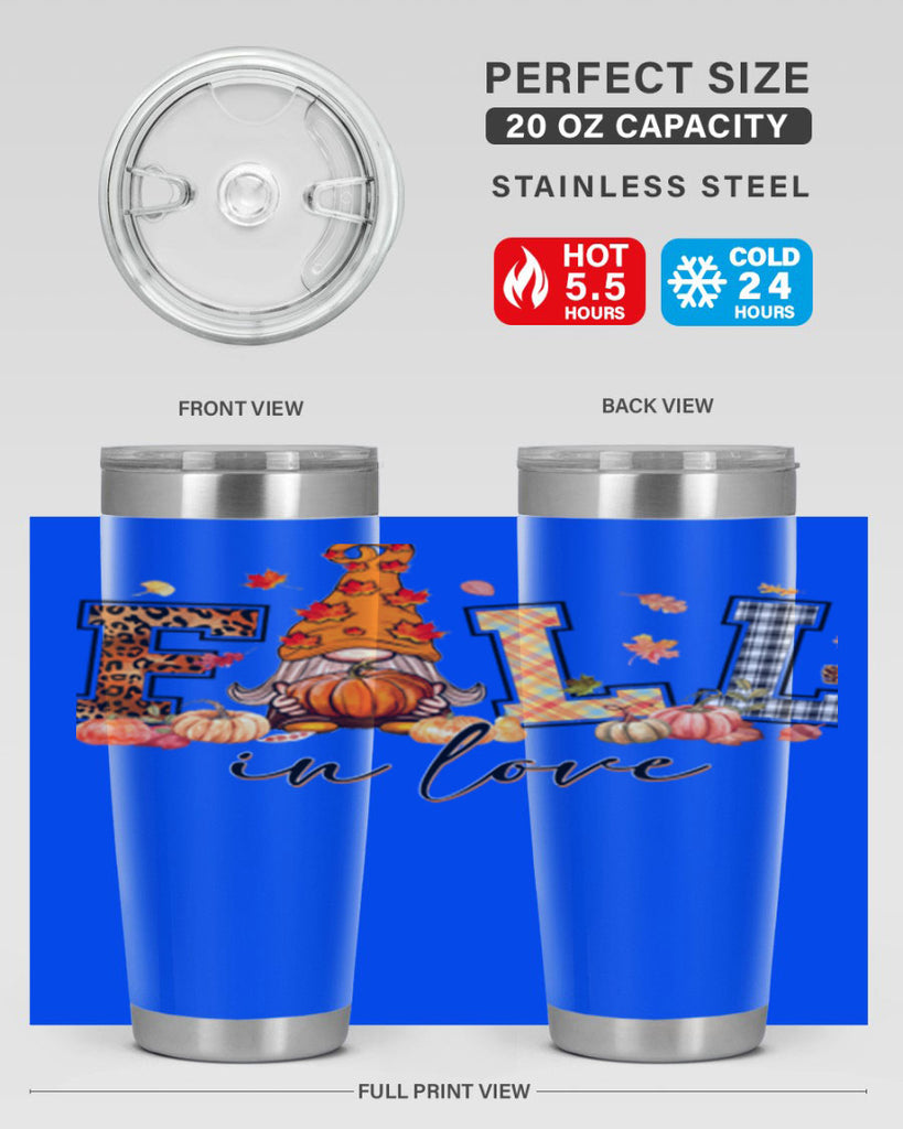 FALLinloveFallGnome 151#- fall- Tumbler