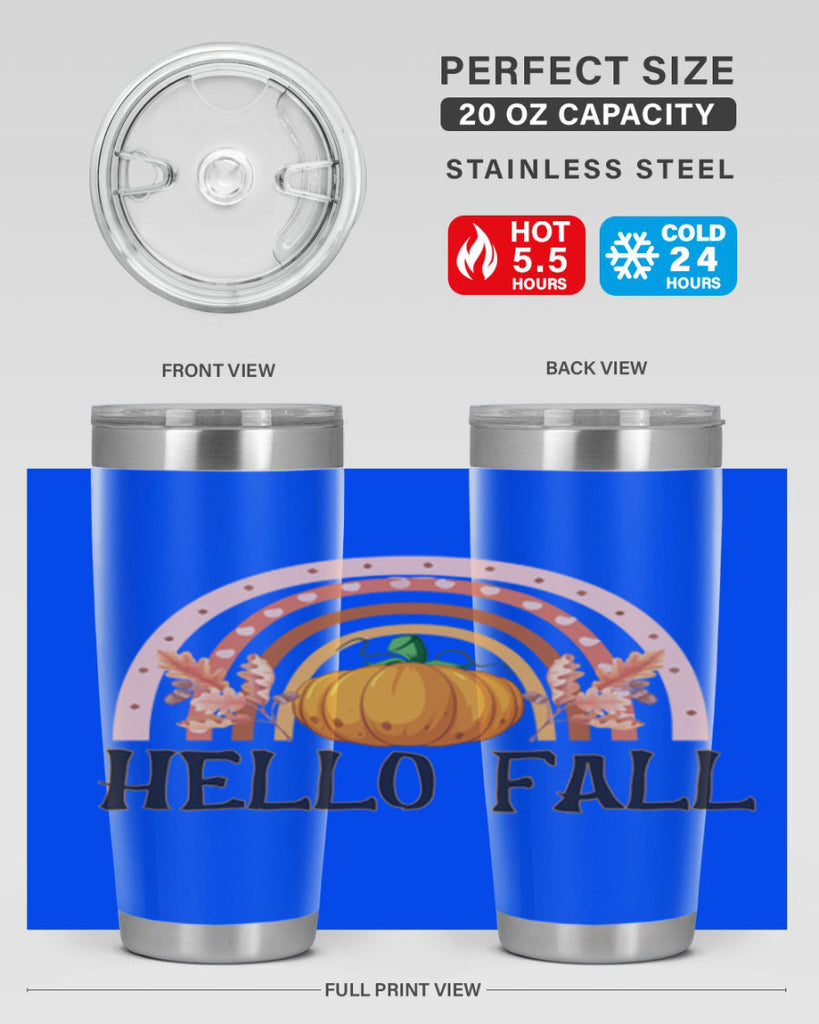 Fall Boho Rainbow 91#- fall- Tumbler