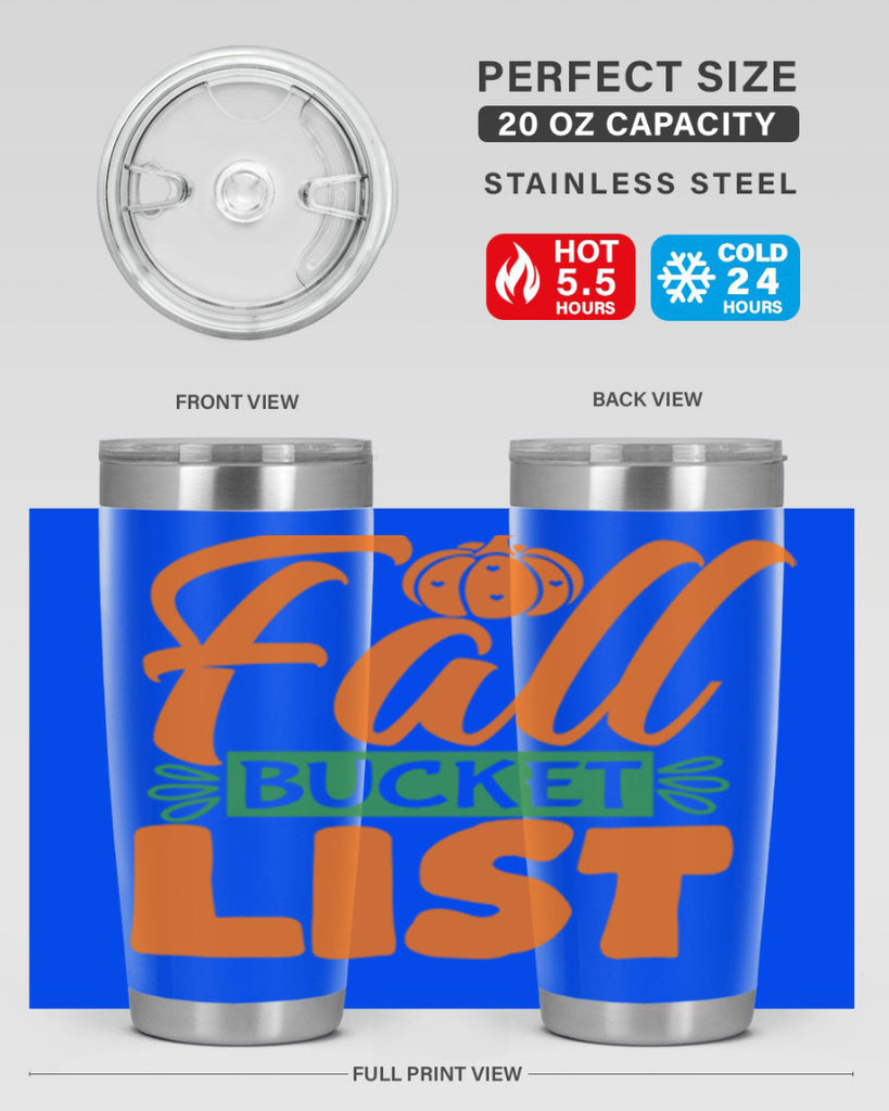 Fall Bucket List 93#- fall- Tumbler
