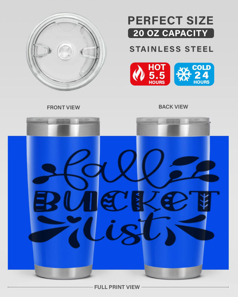 Fall Bucket List 94#- fall- Tumbler
