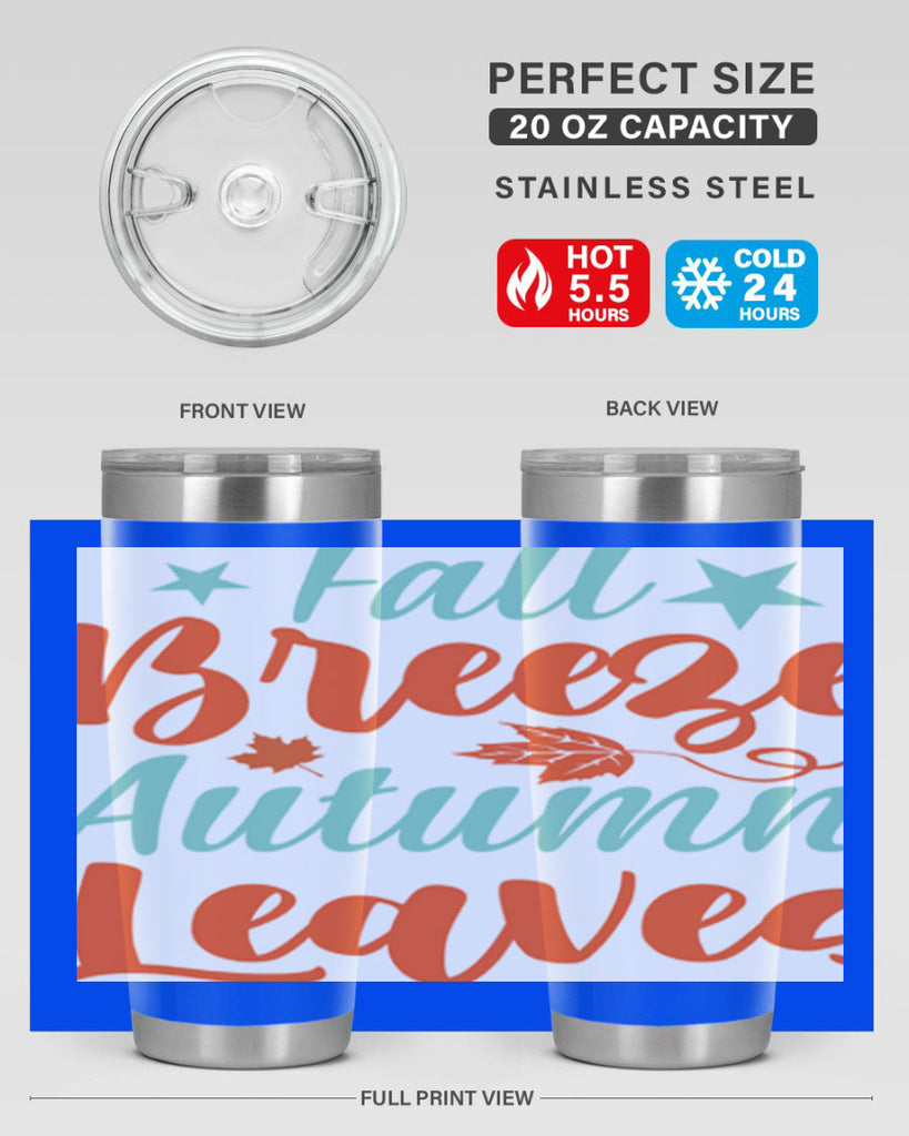 FallBreezeAutumnLeaves 147#- fall- Tumbler