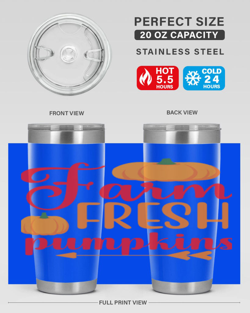 FarmFreshPumpkins 177#- fall- Tumbler