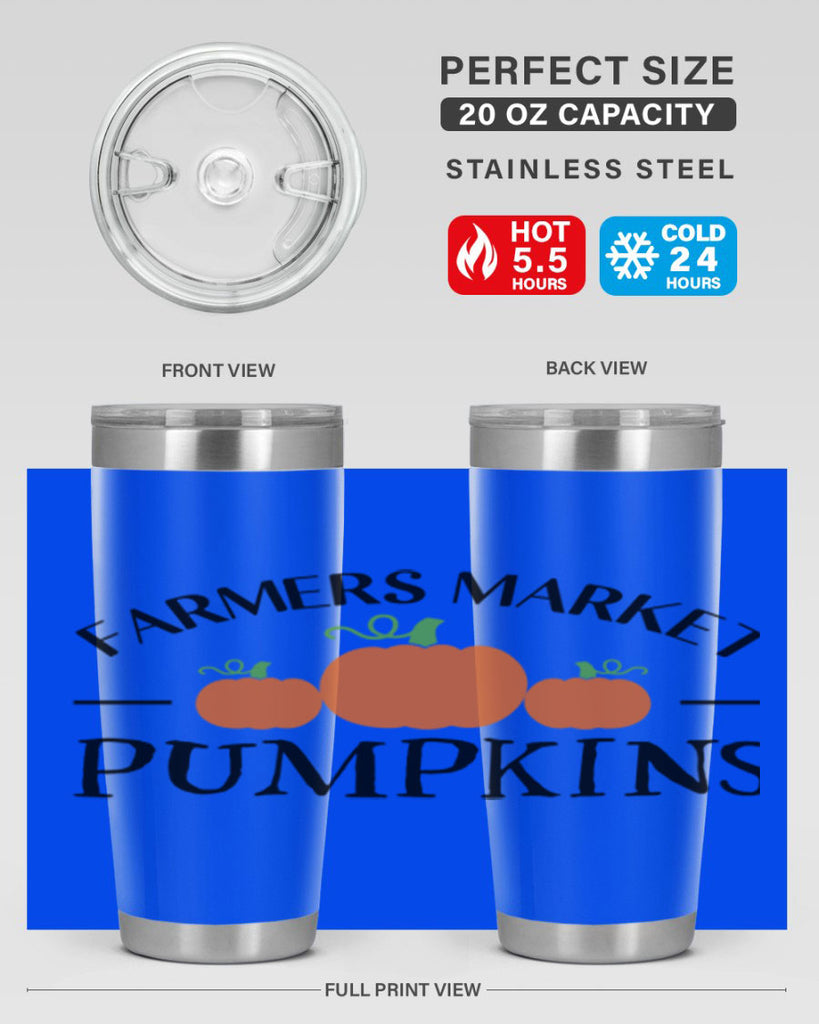 Farmers Market Pumpkins 178#- fall- Tumbler