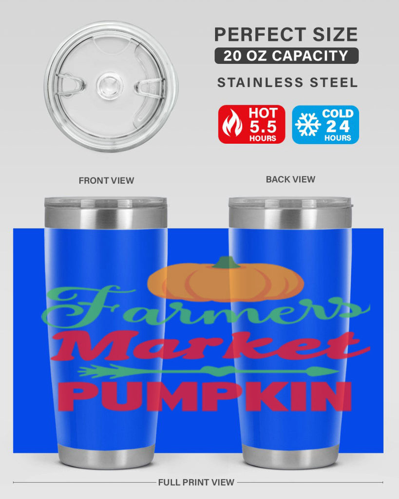 FarmersMarketPumpkin 180#- fall- Tumbler