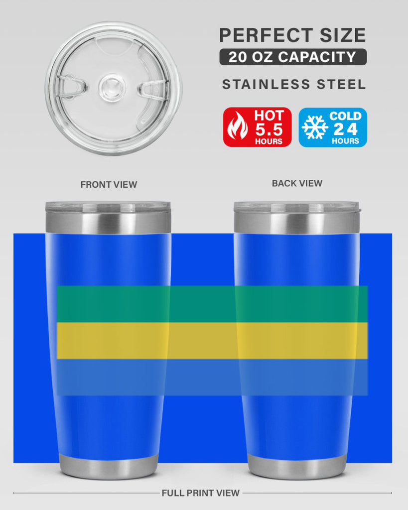 Gabon 136#- world flags- Tumbler