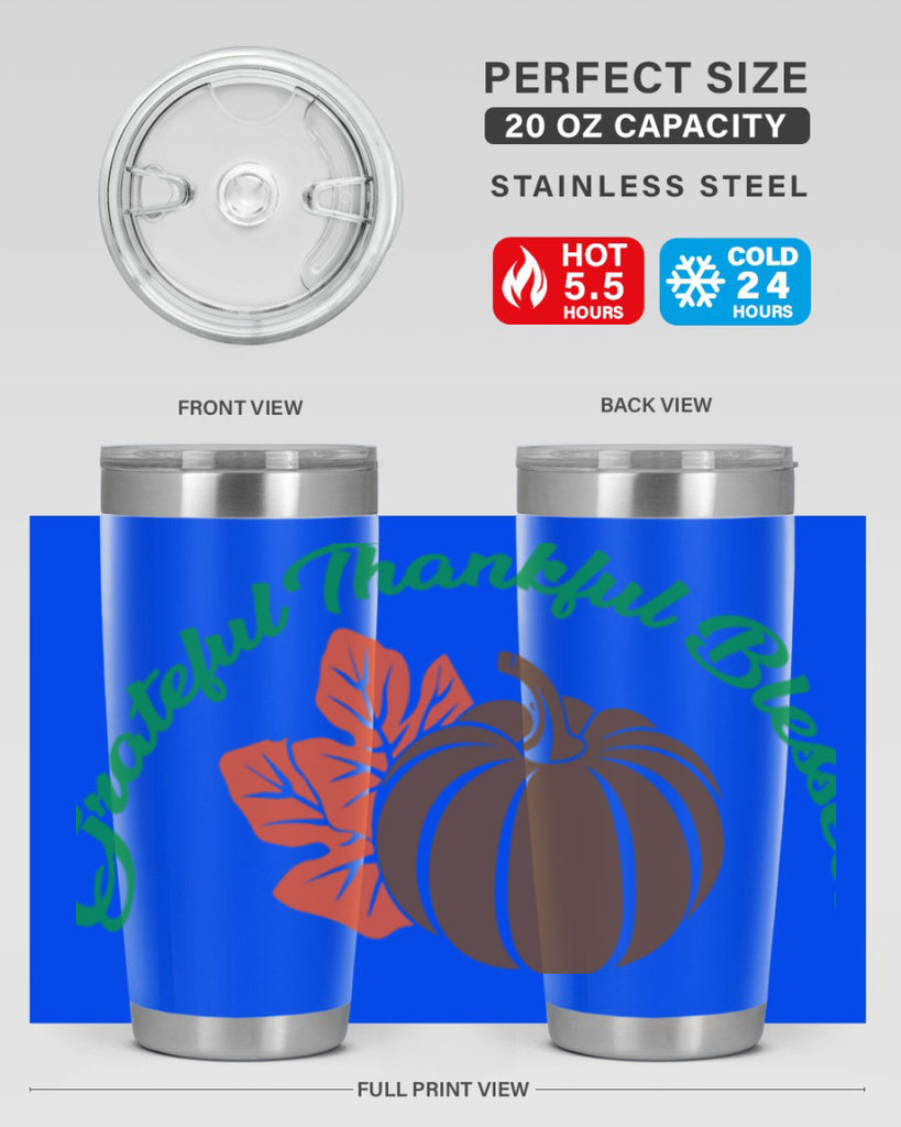 Grateful Thankful Blessed 214#- fall- Tumbler