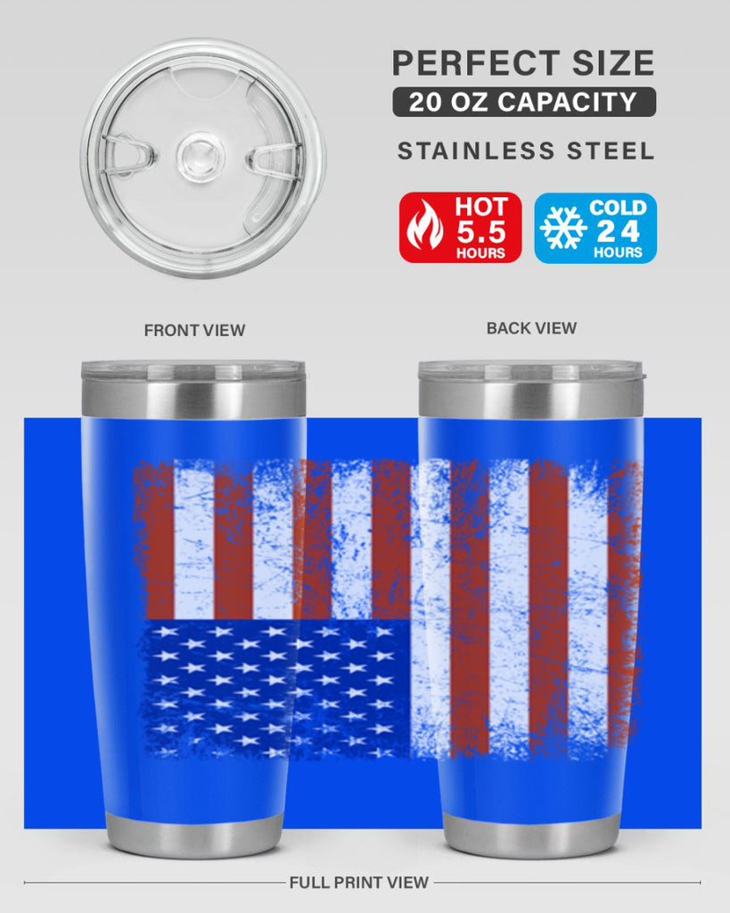 Grunge Flag 52#- Us Flags- Tumbler