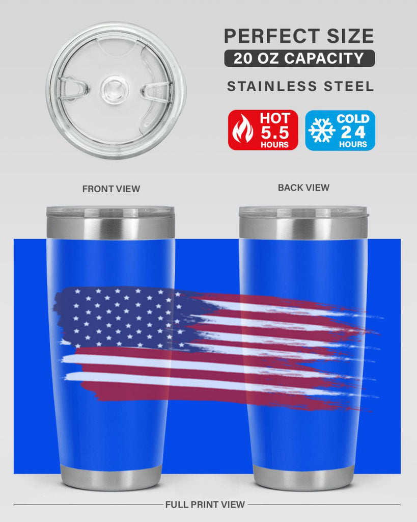 Grunge Flag 54#- Us Flags- Tumbler