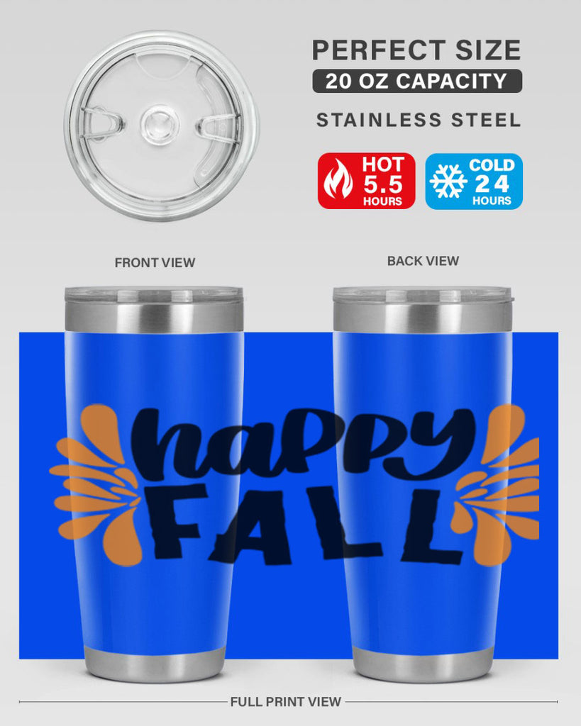 Happy Fall 491#- fall- Tumbler
