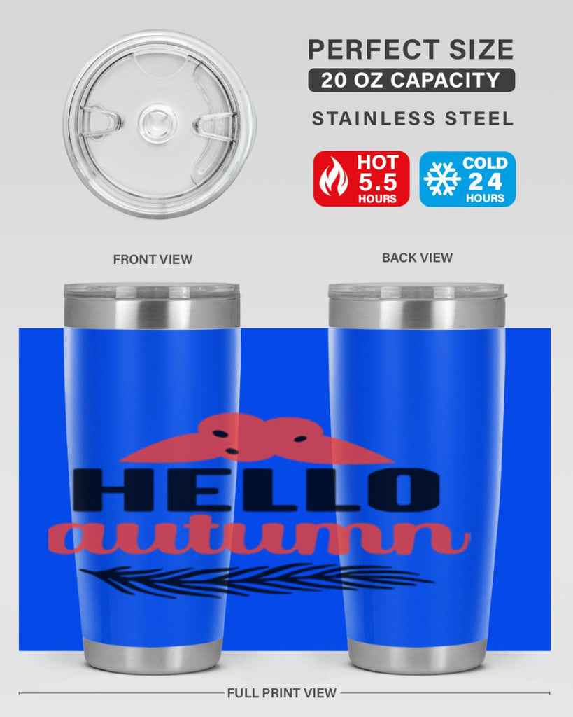 Hello autumn 269#- fall- Tumbler