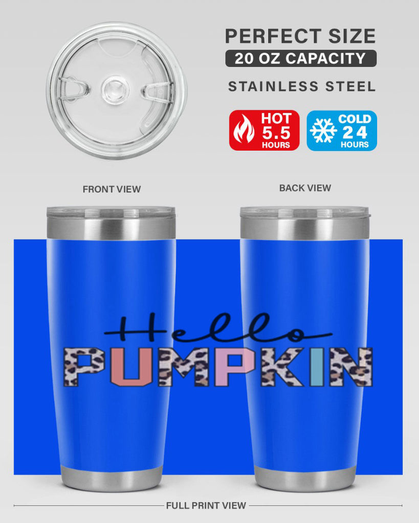 Hello pumpkin 289#- fall- Tumbler