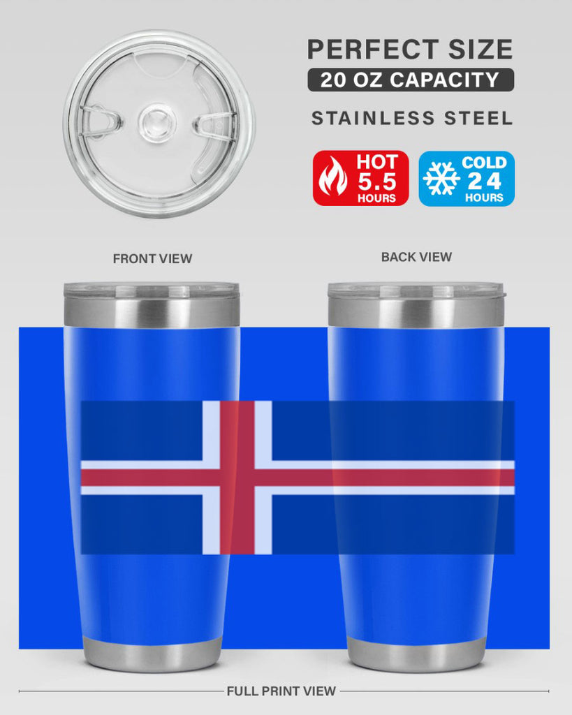 Iceland 122#- world flags- Tumbler