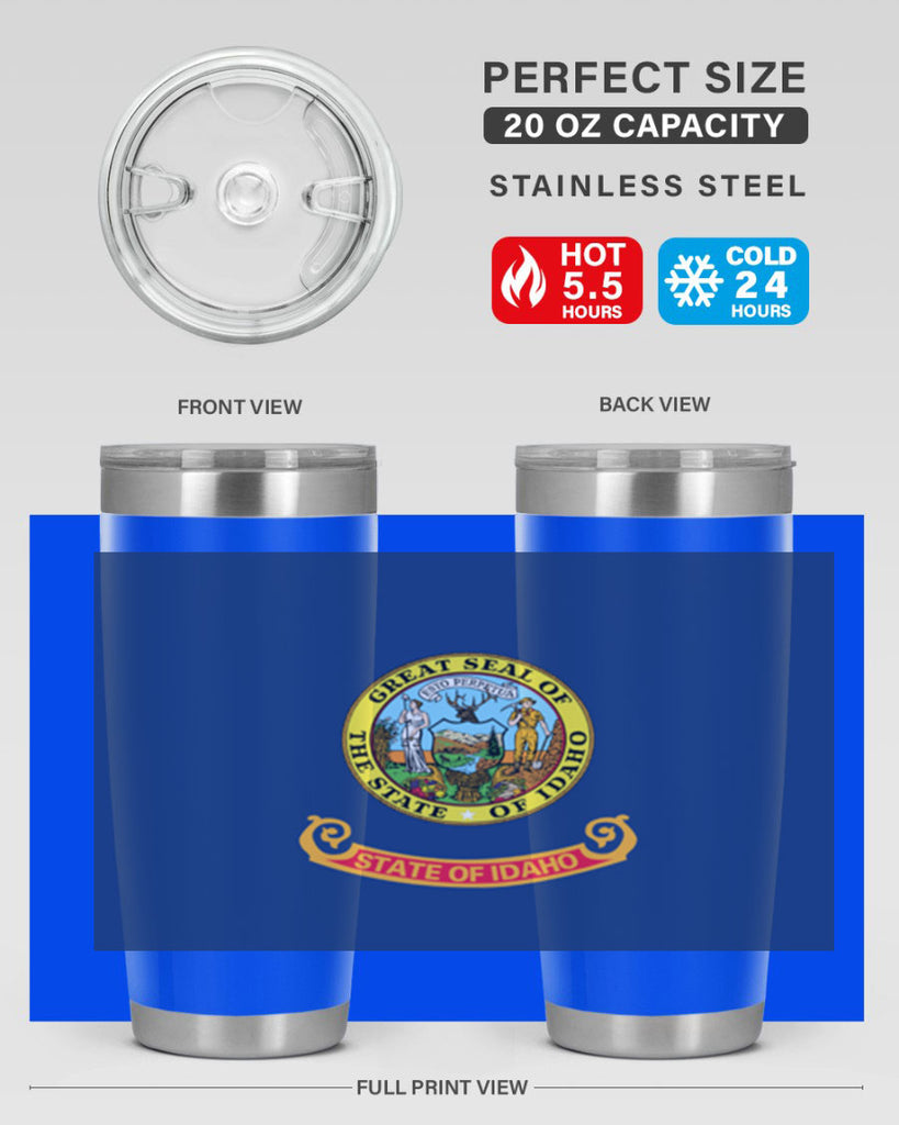 Idaho 40#- Us Flags- Tumbler