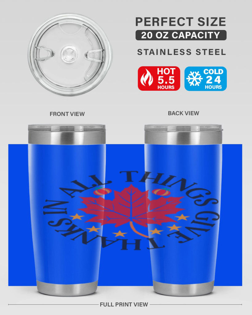 Inallthingsgivethanks 353#- fall- Tumbler