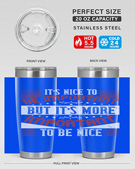It’s nice to be important but it’s more important to be nice Style 44#- volunteer- Tumbler