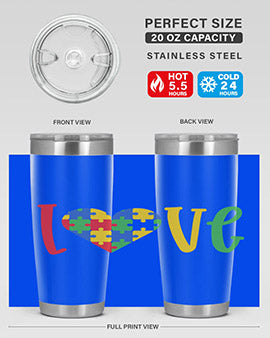 Love Style 30#- autism- Tumbler