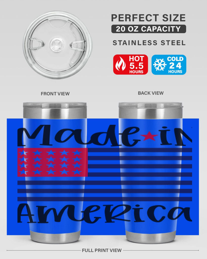 Made in America Style 164#- Fourt Of July- Tumbler