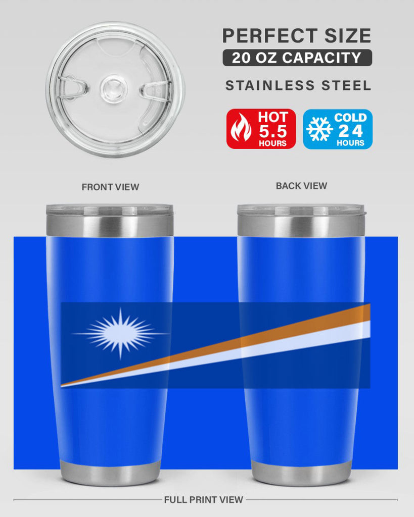 Marshall Islands 90#- world flags- Tumbler