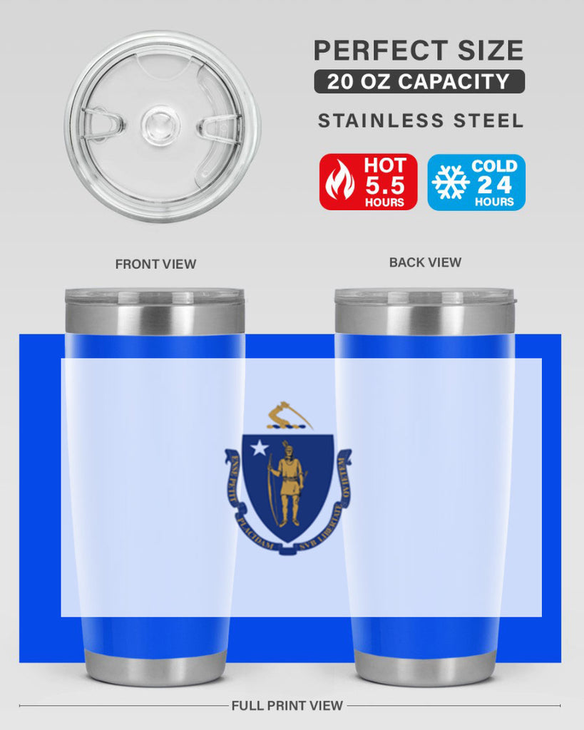 Massachusetts 31#- Us Flags- Tumbler