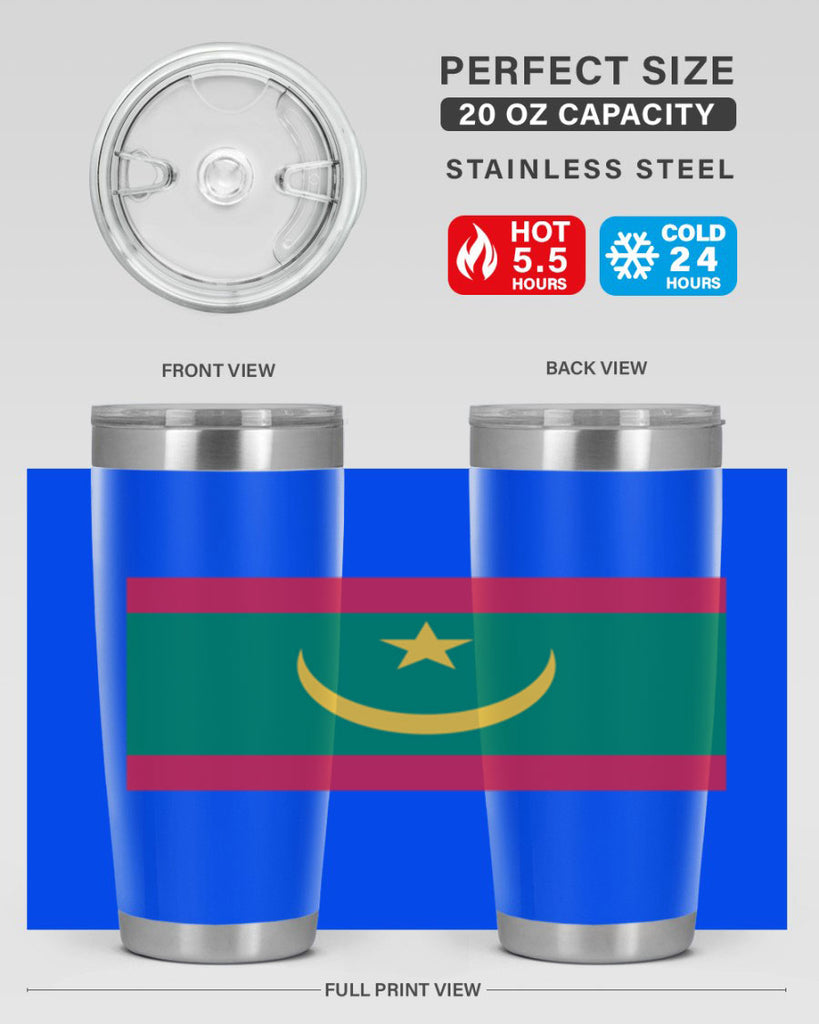 Mauritania 89#- world flags- Tumbler