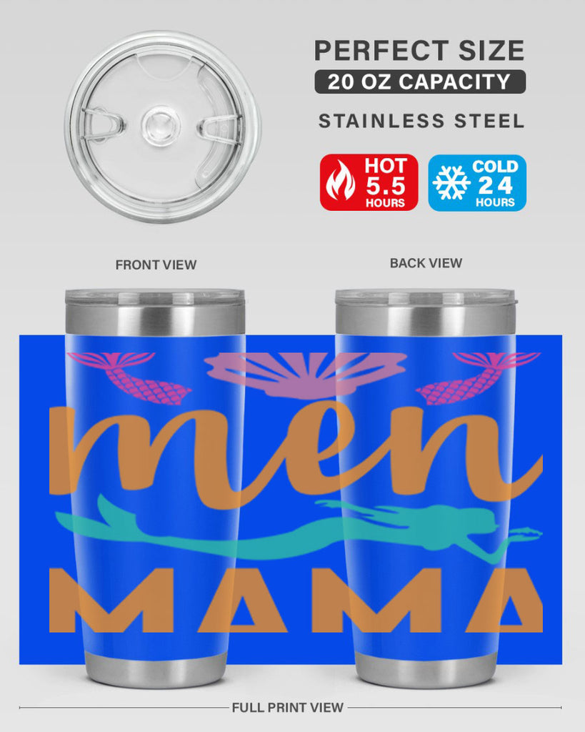 Men Mama Design 318#- mermaid- Tumbler