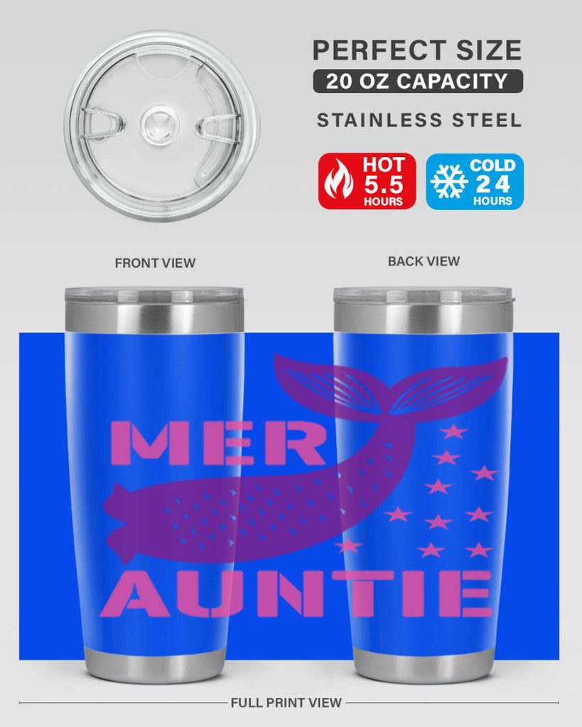 Mer Auntie 320#- mermaid- Tumbler