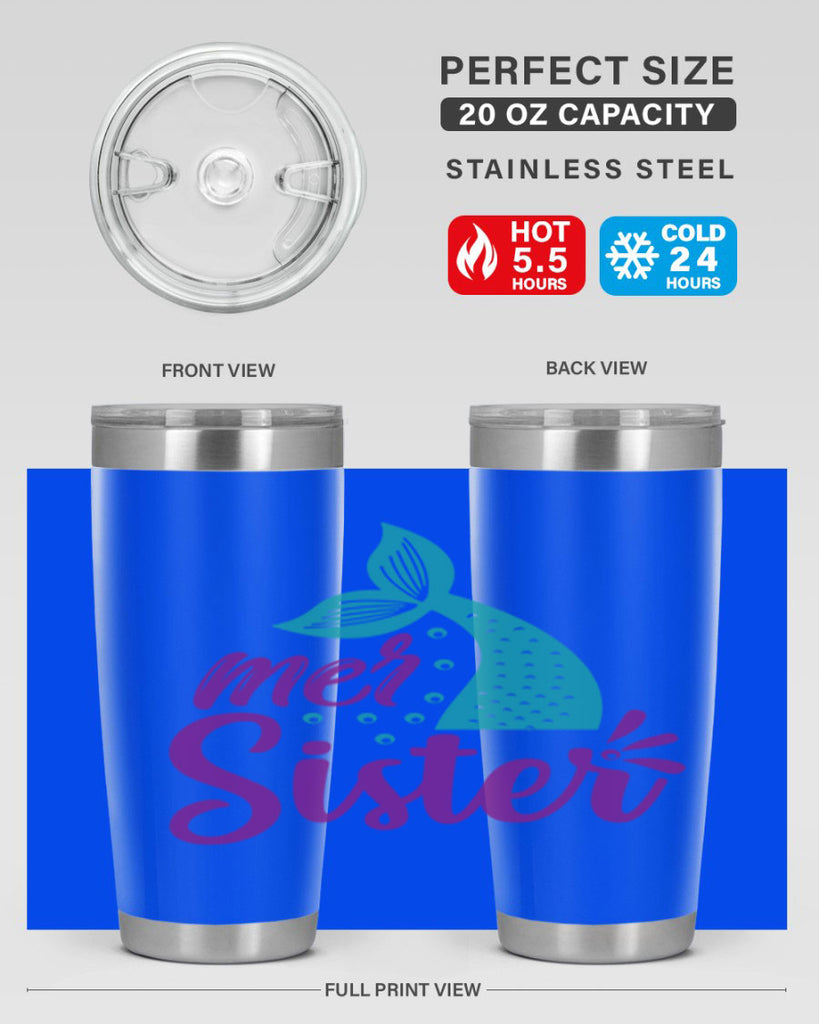 Mer Sister 346#- mermaid- Tumbler