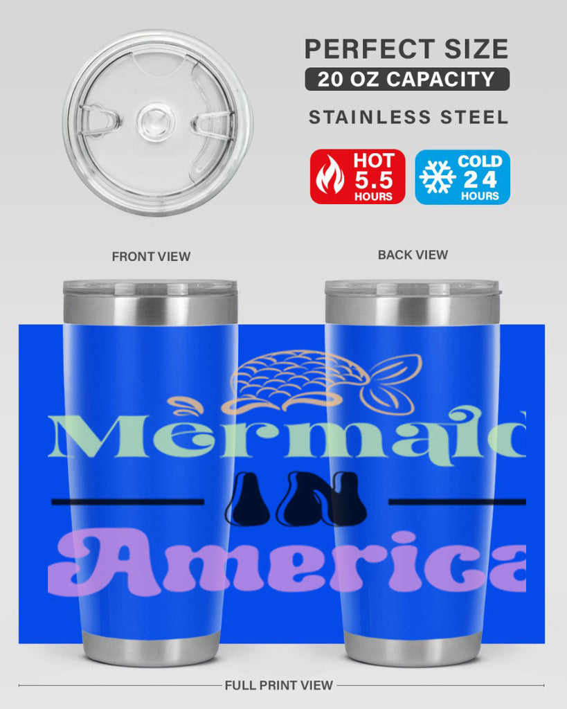 Mermaid In America 420#- mermaid- Tumbler
