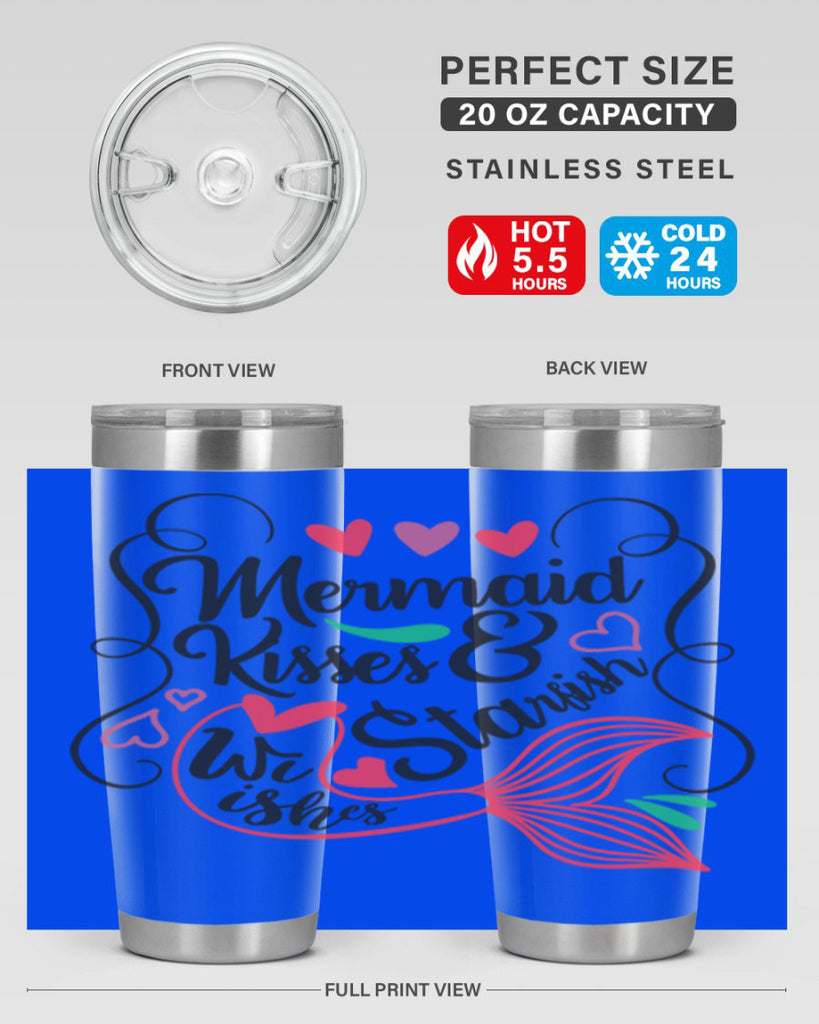 Mermaid Kisses Starfish Wishes 368#- mermaid- Tumbler