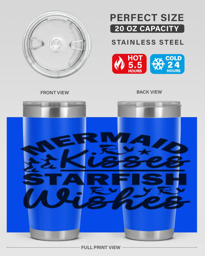 Mermaid Kisses Starfish Wishes 424#- mermaid- Tumbler