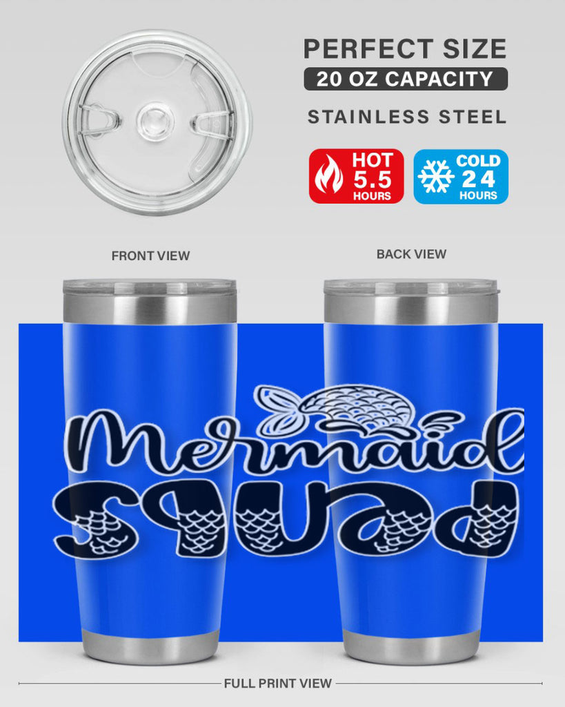 Mermaid Squad 444#- mermaid- Tumbler