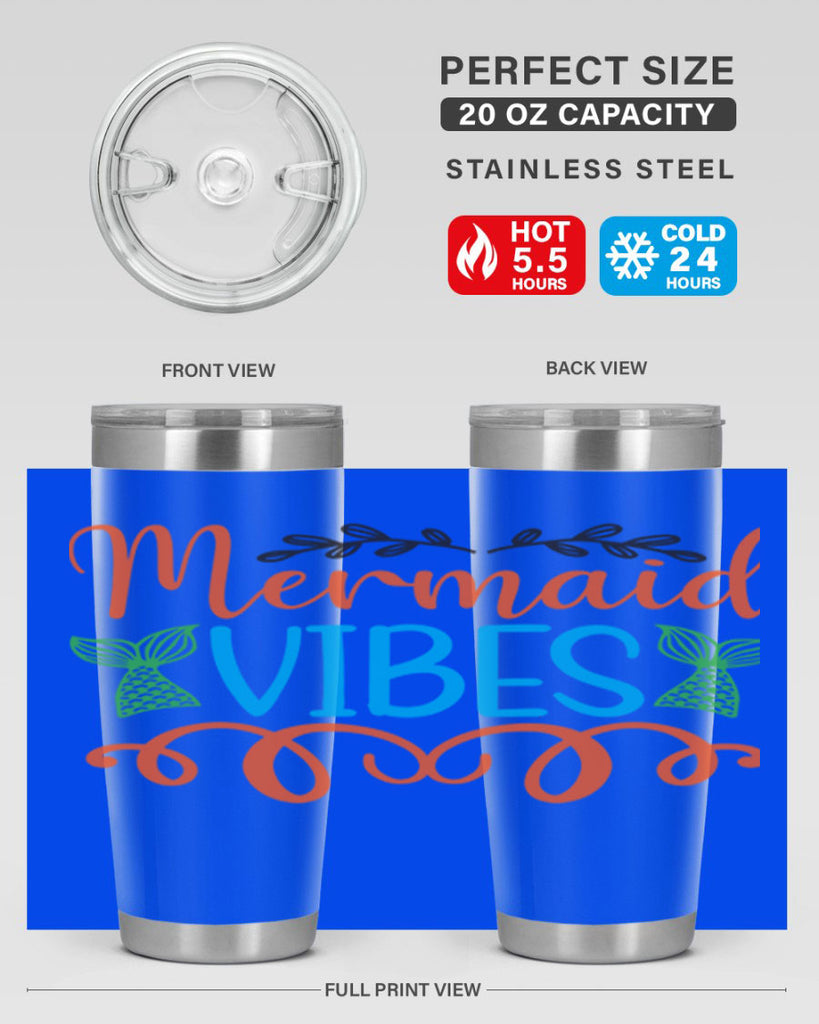 Mermaid Vibes 458#- mermaid- Tumbler