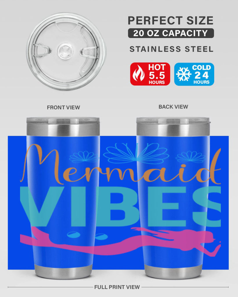Mermaid Vibes Design 465#- mermaid- Tumbler