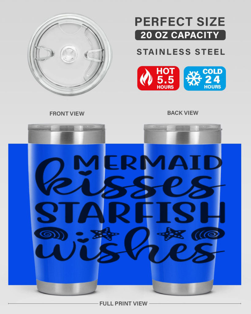 Mermaid kisses starfish wishes 426#- mermaid- Tumbler