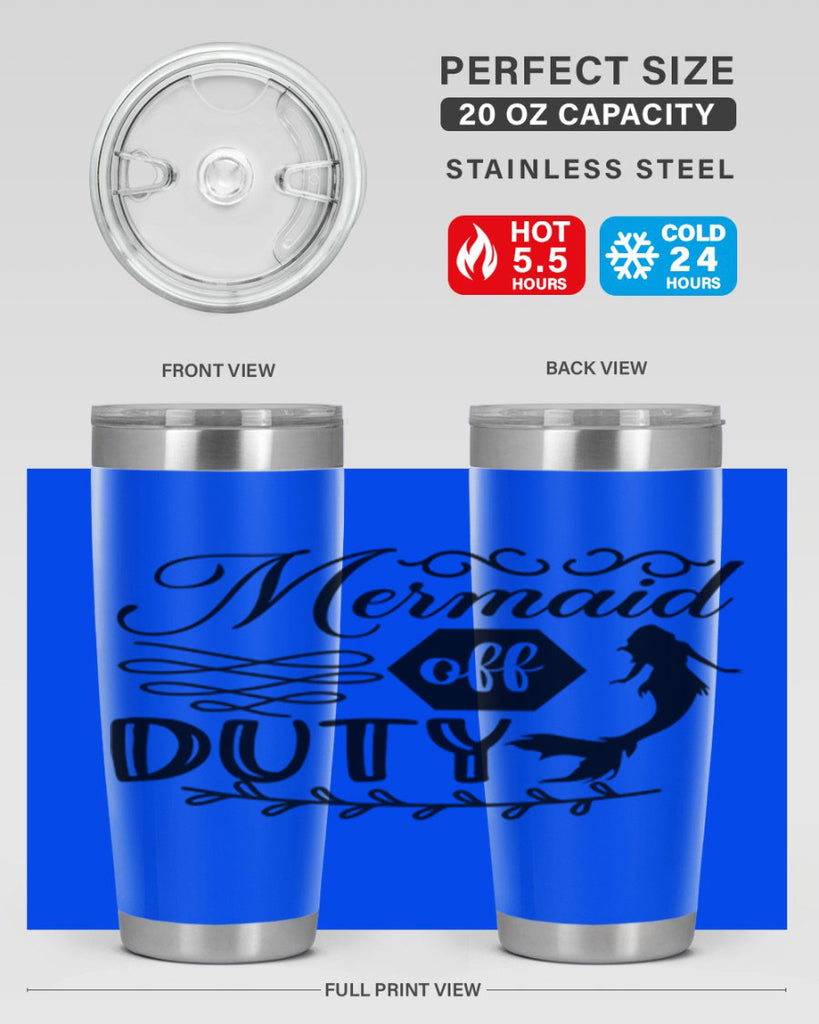 Mermaid off duty 432#- mermaid- Tumbler