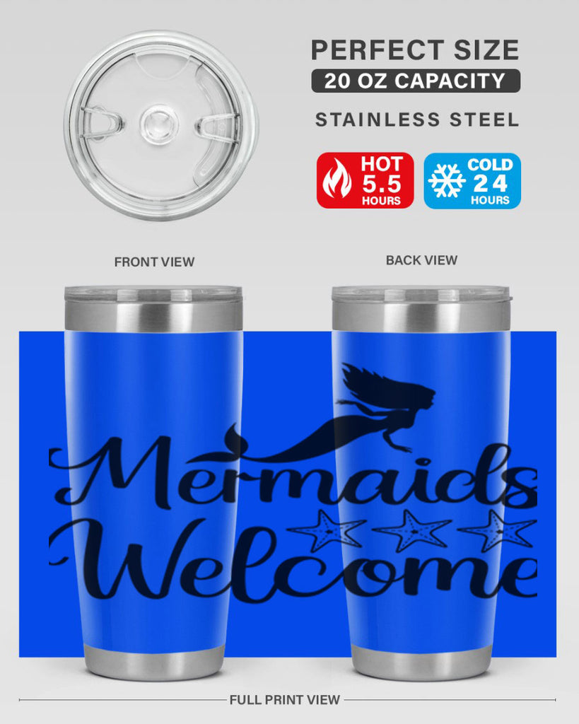 Mermaids welcome 498#- mermaid- Tumbler