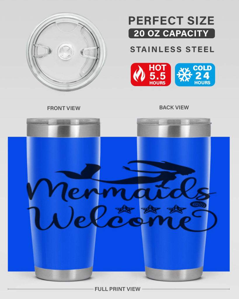 Mermaids welcome design 501#- mermaid- Tumbler
