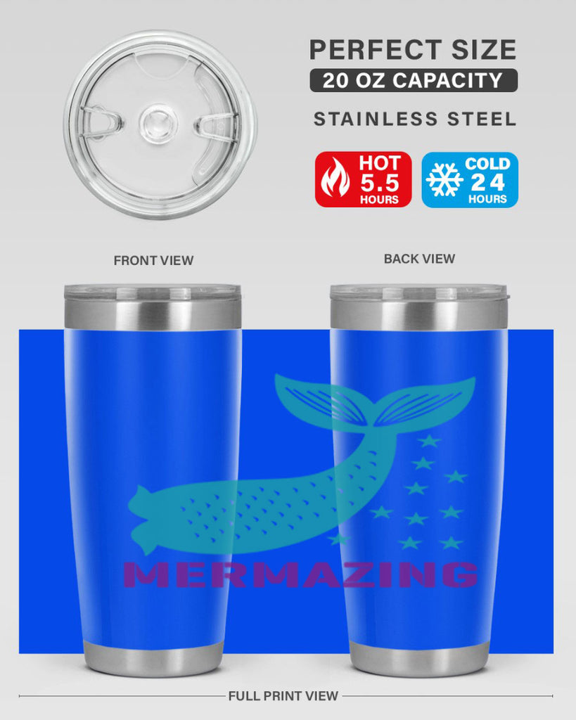 Mermazing 502#- mermaid- Tumbler