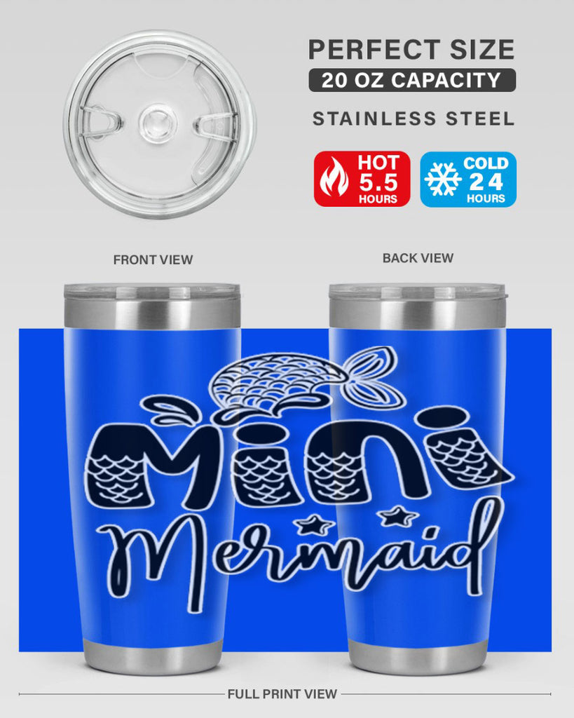 Mini Mermaid 508#- mermaid- Tumbler