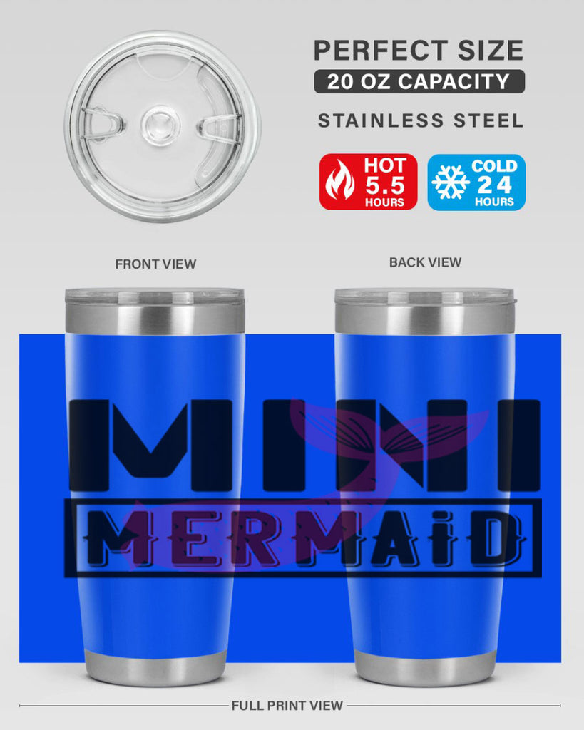 Mini mermaid 504#- mermaid- Tumbler