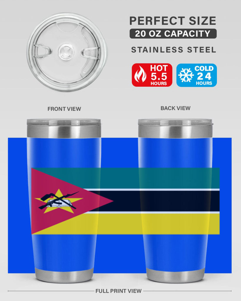 Mozambique 80#- world flags- Tumbler