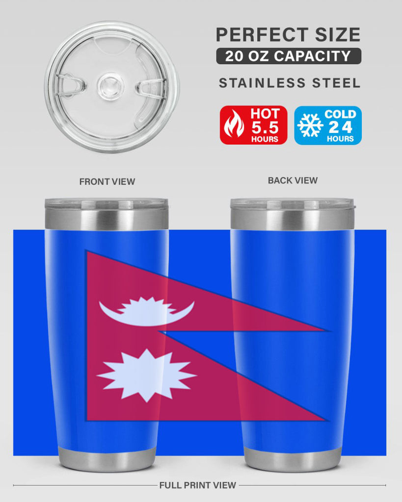 Nepal 76#- world flags- Tumbler