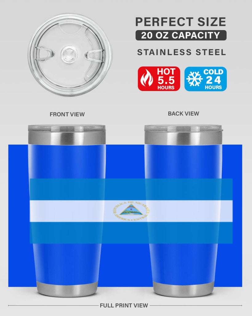 Nicaragua 73#- world flags- Tumbler