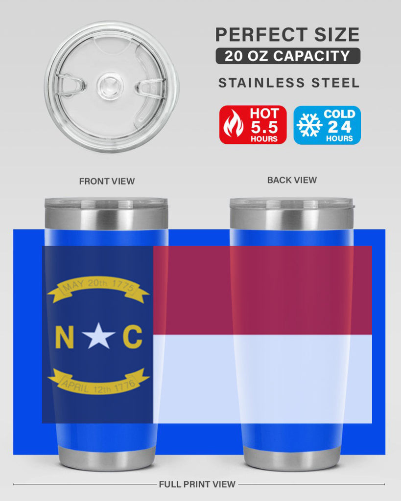 North Carolina 19#- Us Flags- Tumbler