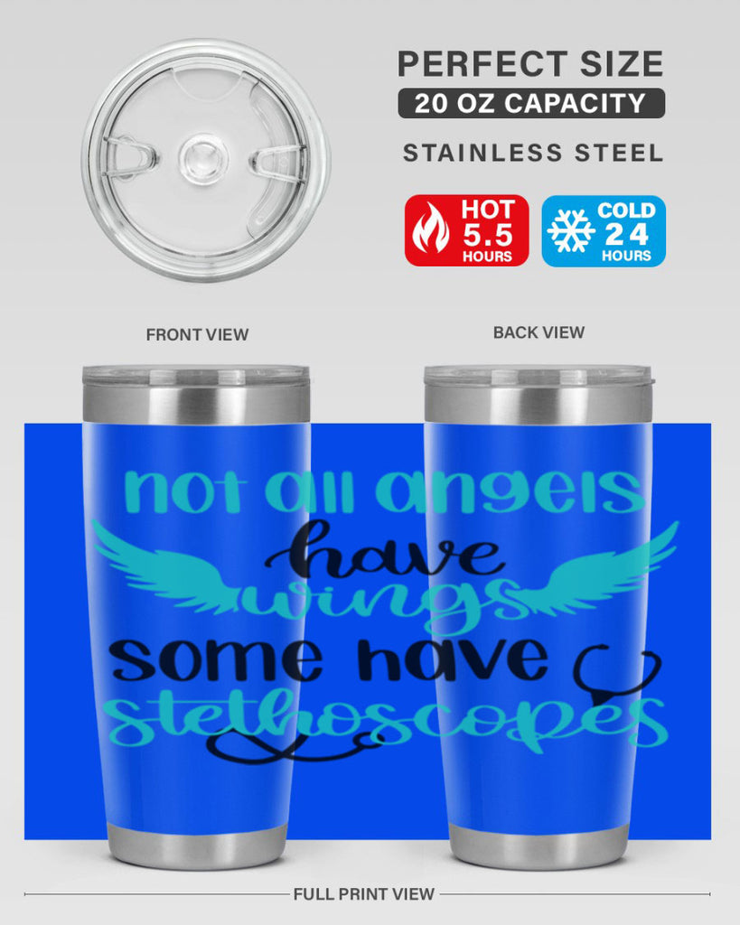 Not All Angels Have Style Style 127#- nurse- tumbler