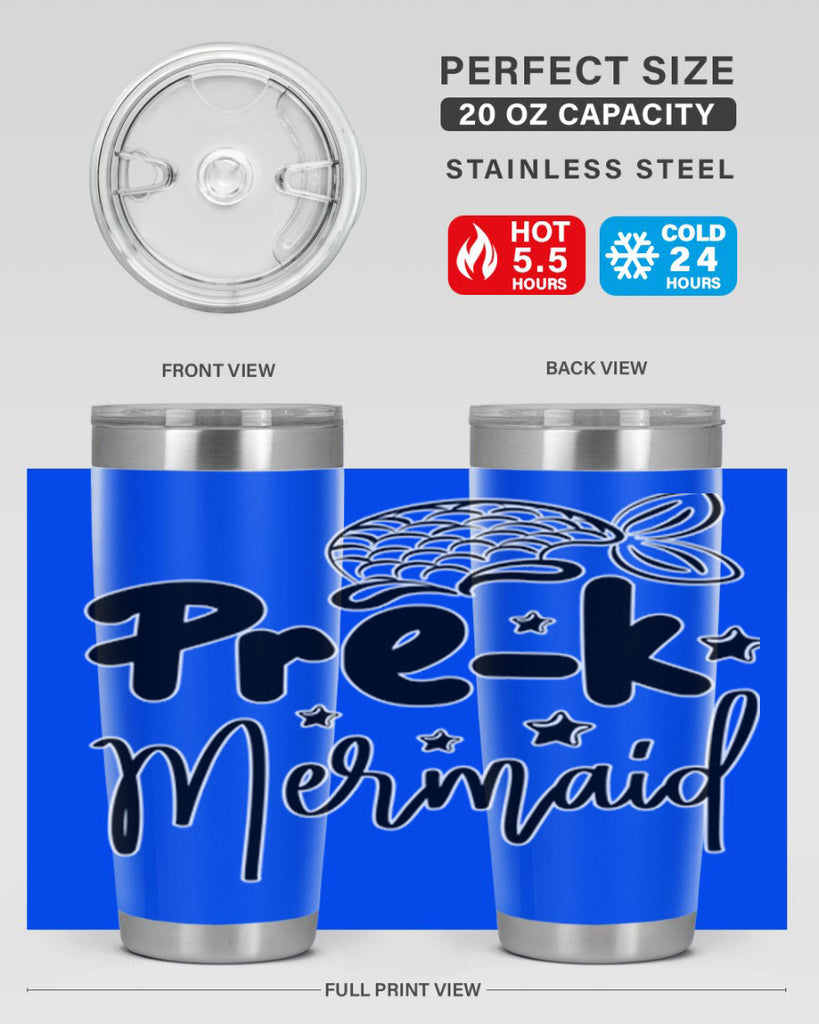 Prek Mermaid 545#- mermaid- Tumbler