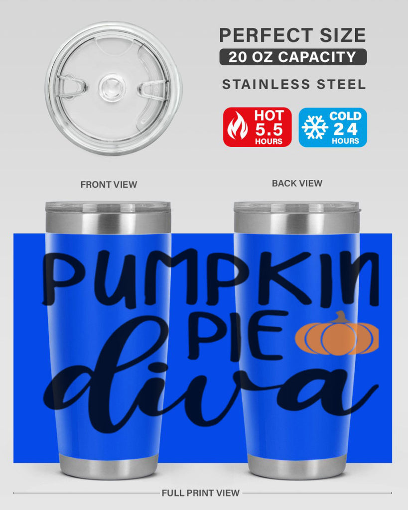 Pumpkin Pie Diva 532#- fall- Tumbler